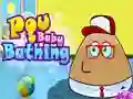 Mchezo Pou Baby Bathing online