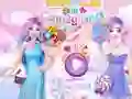 Mchezo Barbie and Elsa in Candyland online