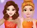 Mchezo Princesses Ice Skating Dress Up online