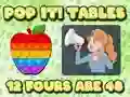 Mchezo Pop It  Tables online
