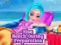 Mchezo Elsa Beach Outing Preparation online