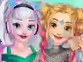 Mchezo Elsa and Rapunzel Future Fashion online