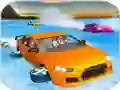 Mchezo Crazy Water Surfing Car Race online
