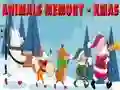 Mchezo Animals Memory - Xmas online