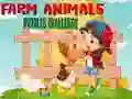 Mchezo Farm Animals Puzzles Challenge online