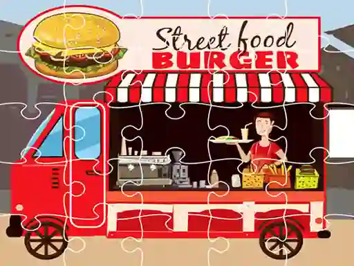 Mchezo Burger Trucks Jigsaw online