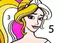 Mchezo Princess Coloring By Number online