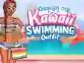 Mchezo Design My Kawaii Swimming Outfit online