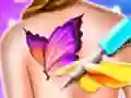 Mchezo Barbie Funny Tattoo Shop online