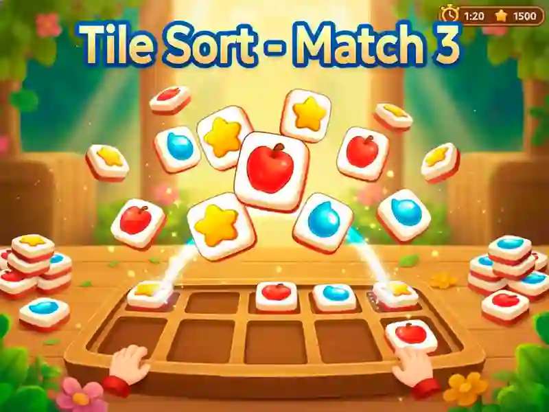 Mchezo Tile Sort - Match 3 online