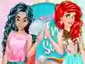Mchezo Jasmine and Ariel Wardrobe Swap online