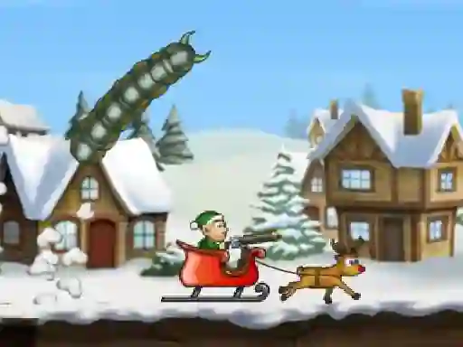 Mchezo Effing Worms Xmas online