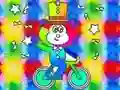 Mchezo Coloring Book: Monkey Rides Unicycle online
