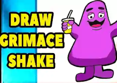 Mchezo Grimace Shake: Draw and Erase online