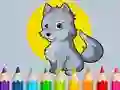 Mchezo Coloring Book: Wolf online