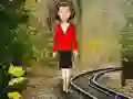 Mchezo Girl Escape From Railway Track online