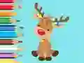 Mchezo Coloring Book: Cute Christmas Reindeer online