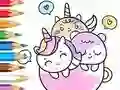 Mchezo Coloring Book: A Cup Of Unicorn online