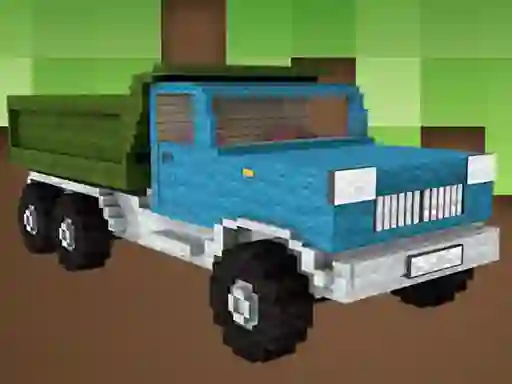 Mchezo Blockcraft Truck Jigsaw online