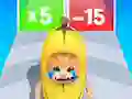 Mchezo Epic Banana Run: Merge Master online