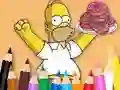Mchezo Coloring Book: Simpson Doughnut online