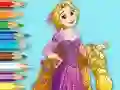 Mchezo Coloring Book: Princess Rapunzel online