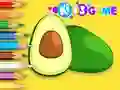 Mchezo Coloring Book: Avocado Fruit online