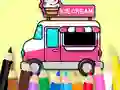 Mchezo Coloring Book: Ice Cream Car online