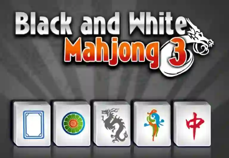 Mchezo Black and White Mahjong 3 online