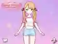 Mchezo Anime Dress Up Doll Dress Up online