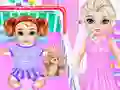 Mchezo Little Elsa Caring Day online