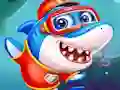 Mchezo Little Panda Shark Family online