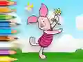 Mchezo Coloring Book: Piglet Holds Toy Windmill online
