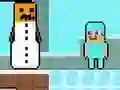 Mchezo Noob vs Pro Snowman online