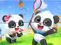 Mchezo Jigsaw Puzzle: Baby Panda Spring Outing online