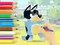 Mchezo Coloring Book: Bluey And Bingo online