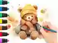 Mchezo Coloring Book: Autumn Bear online