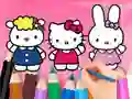 Mchezo Coloring Book: Hello Kitty With Friends online