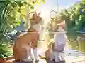 Mchezo Jigsaw Puzzle: Cats In Pairs online