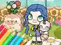 Mchezo Coloring Book: Avatar World Babycare online