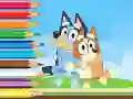 Mchezo Coloring Book: Bluey And Bingo Holiday online