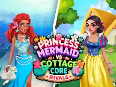 Mchezo Princess Cottage Core vs Mermaid Core Rivals online