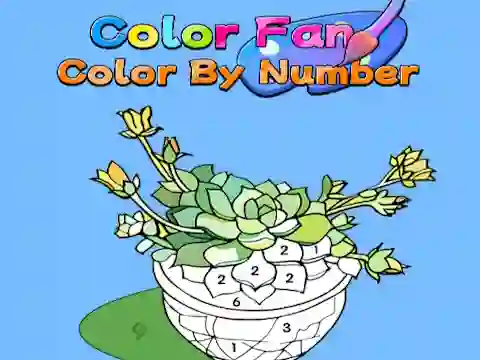 Mchezo Color Fan: Color By Number online