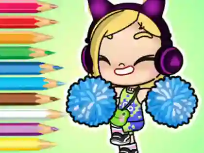 Mchezo Coloring Book: Avatar World Cheerleader online