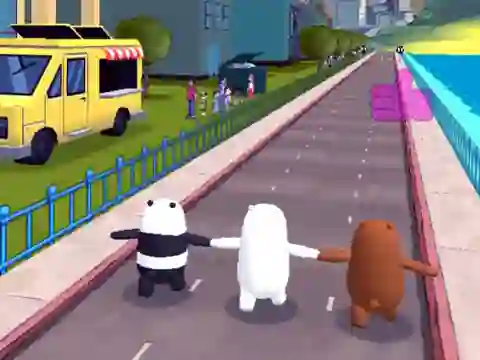 Mchezo We Bare Bears Bear Parkour online