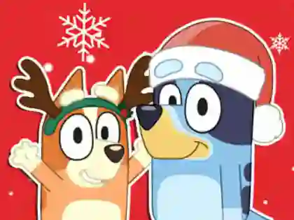 Mchezo Jigsaw Puzzle: Bluey Christmas Gift online