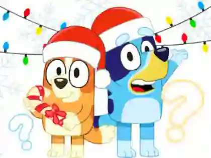 Mchezo Kids Quiz: Bluey Christmas Quiz online