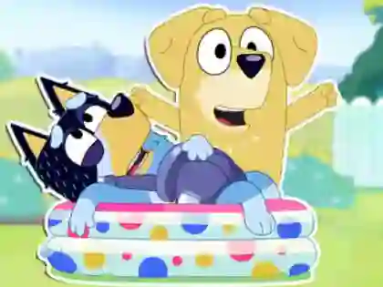 Mchezo Jigsaw Puzzle: Bluey Dad Baby online