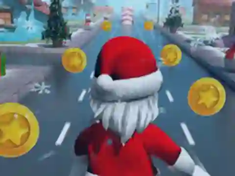 Mchezo Santa Roblox Running online