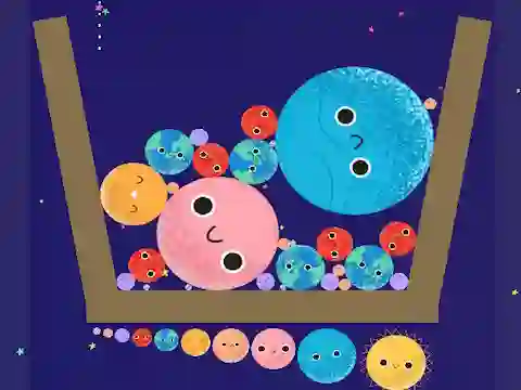 Mchezo Merge Planets online
